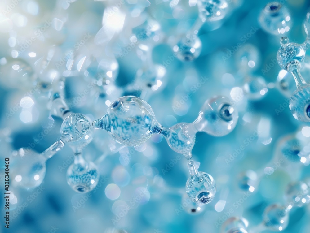 Collagen molecules reveal a spider web-like structure. Collagen molecules reveal a spider web-like structure.
