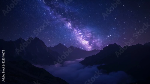 Wallpaper Mural The milky way over the swiss alps Torontodigital.ca