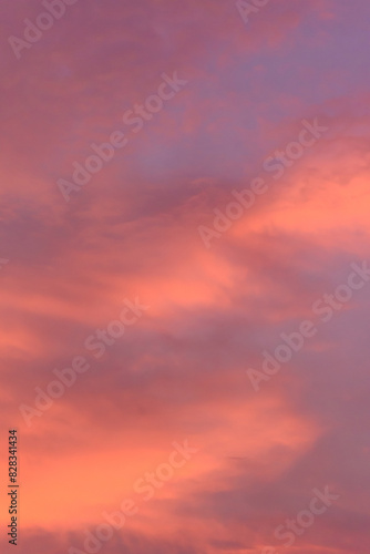 Fototapeta Naklejka Na Ścianę i Meble -  Background of sky and clouds in evening natural weather