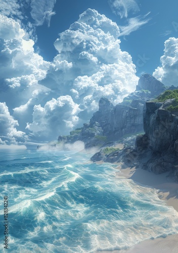 A Beach with Cliffs © Adobe Contributor