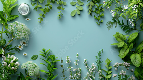 there are many different types of plants and flowers on the wall photo