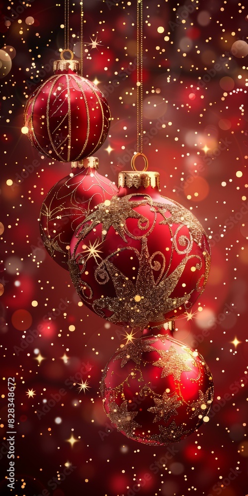 Mesmerizing Christmas Decor in Red and Gold Mesmerizing Christmas Decor in Red and Gold