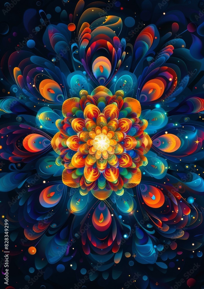 Colorful Flower Colorful Flower