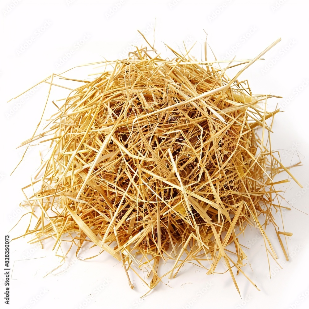 Fototapeta premium Pile of Dried Straw Hay