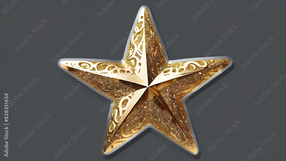 Glitter star png sticker, gold design transparent background Glitter star png sticker, gold design transparent background