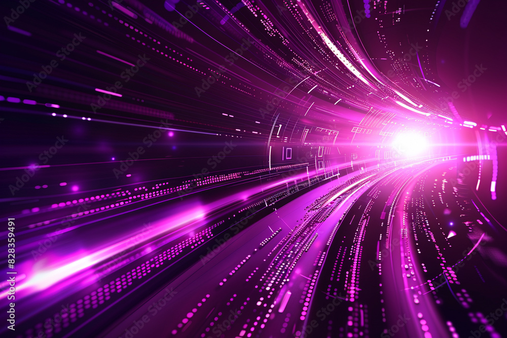 Violet futuristic design with high-tech digital elements for a sleek look. Violet futuristic design with high-tech digital elements for a sleek look.