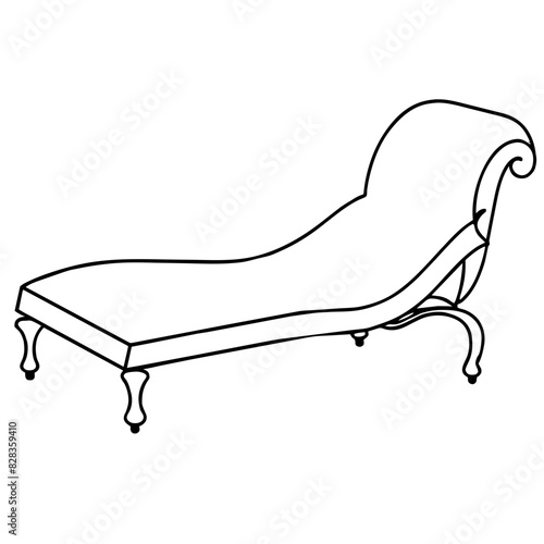 elegant chaise lounge with a classic design