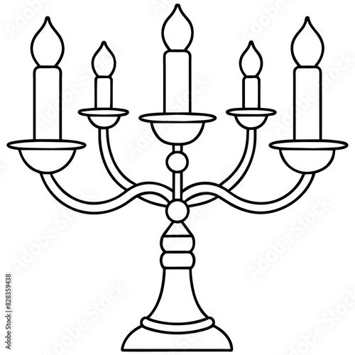 elegant candelabra with multiple candle holders