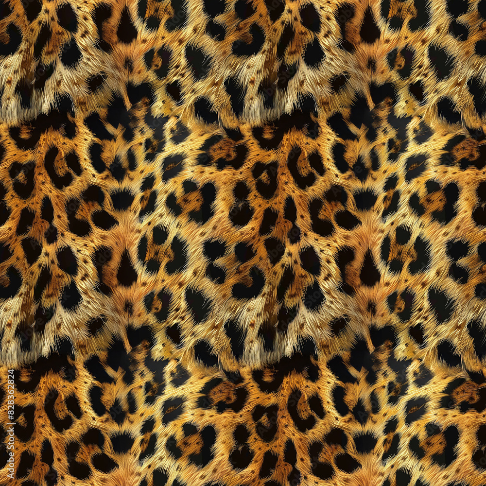Black background animal print seamless pattern Black background animal print seamless pattern