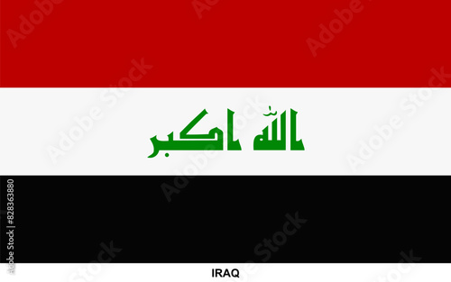 Fotografija Flag of IRAQ, IRAQ national flag