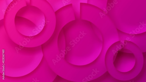 Pink gradient circles abstract background.