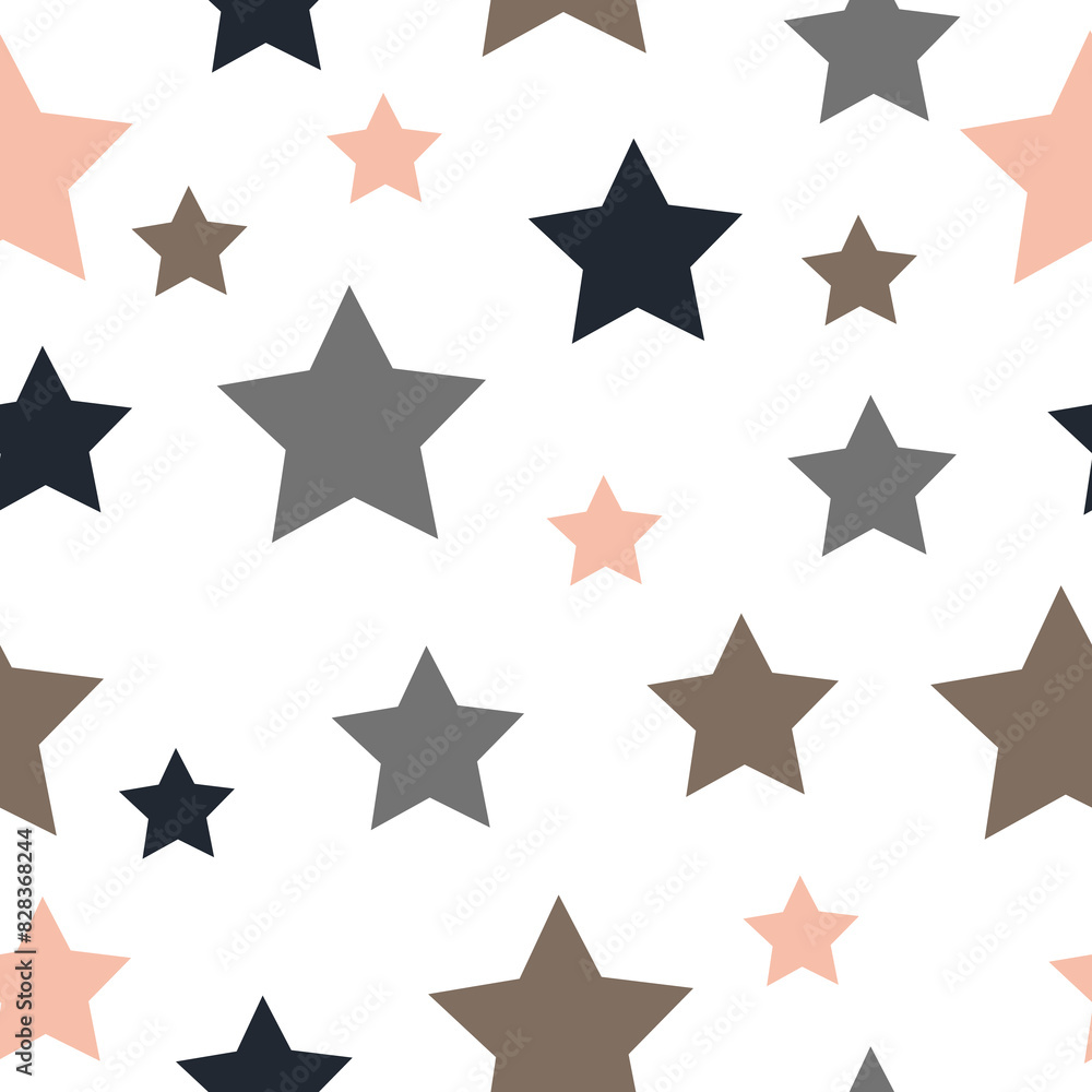 Doodle Cute Star Seamless Pattern. Holiday joyful pattern with multicolored grey and blue vector stars on white background. Festive Stars Wallpaper. Doodle Cute Star Seamless Pattern. Holiday joyful pattern with multicolored grey and blue vector stars on white background. Festive Stars Wallpaper.