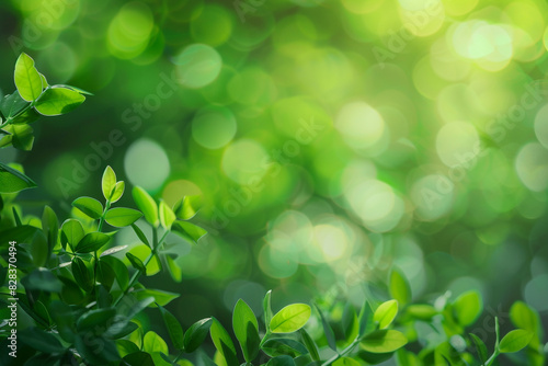 Blurred deep green design perfect for eco-friendly product displays.