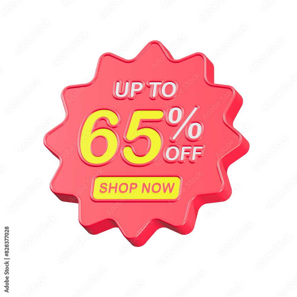sale discount up to 65 percent symbol promotion 3d sale discount up to 65 percent symbol promotion 3d