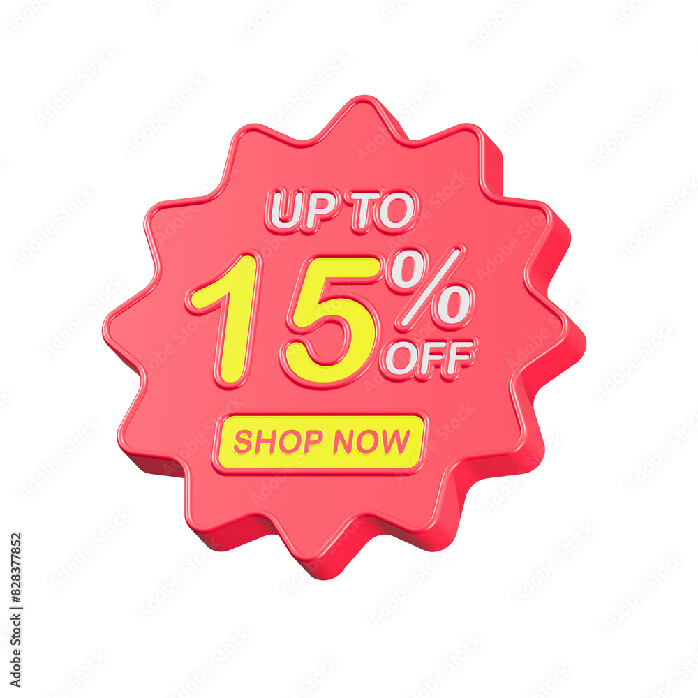 sale discount up to 15 percent symbol promotion 3d sale discount up to 15 percent symbol promotion 3d