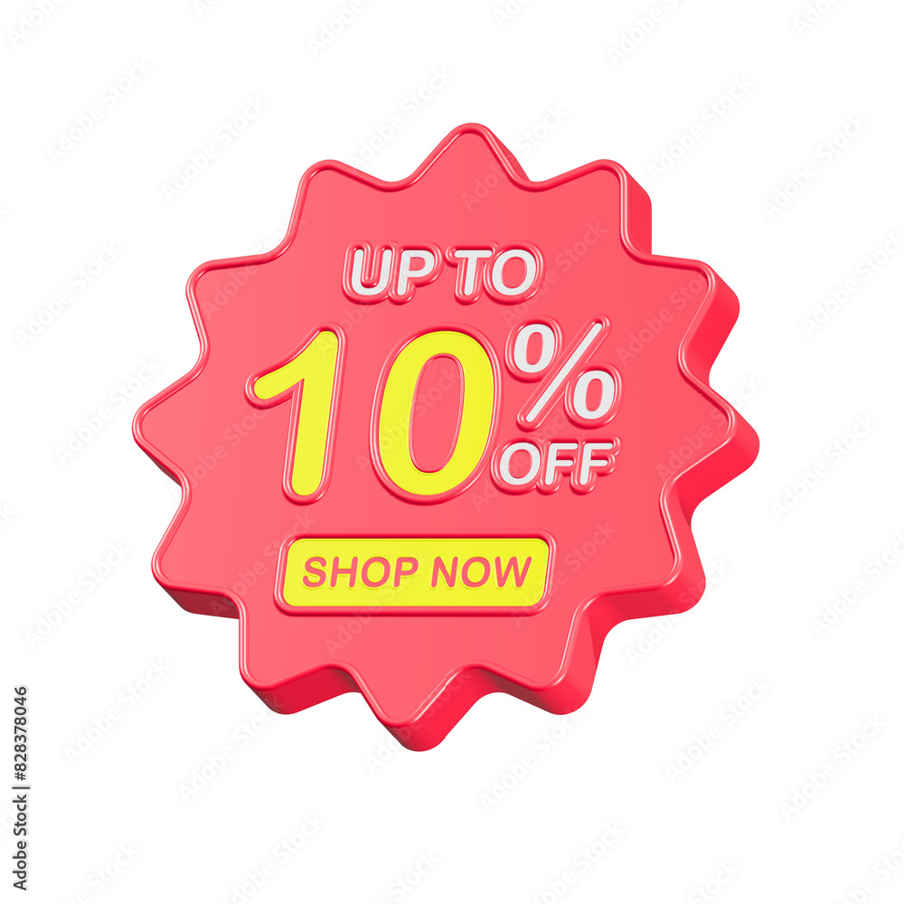 sale discount up to 10 percent symbol promotion 3d sale discount up to 10 percent symbol promotion 3d