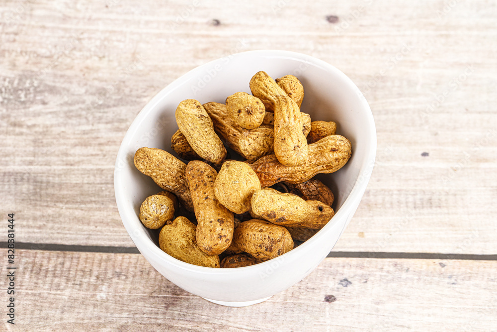 Raw ripe unpeeled peanut heap Raw ripe unpeeled peanut heap