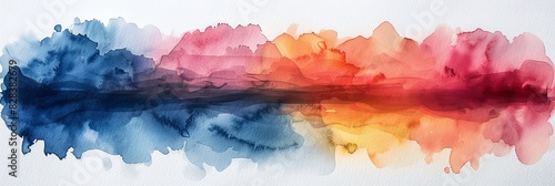 Vibrant Watercolor Backgrounds for Posters and Flyers Generative AI