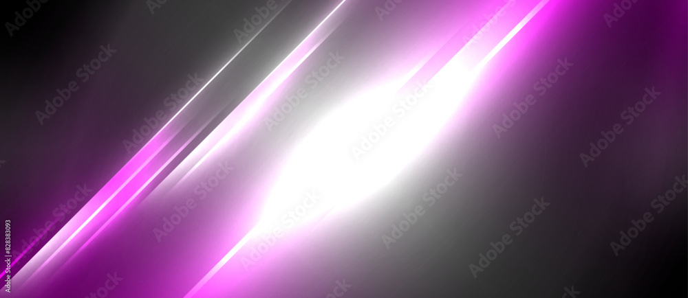 Neon dynamic diagonal light rays background. Techno digital geometric concept design for wallpaper, banner, presentation, background Neon dynamic diagonal light rays background. Techno digital geometric concept design for wallpaper, banner, presentation, background