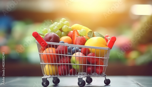 Mini Fruit Food Cart photo