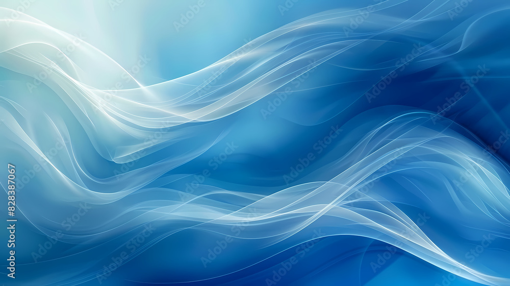 Fototapeta premium abstract blue background with lines. illustration technology