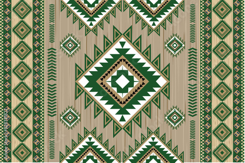 Navajo tribal vector seamless pattern. Native American ornament. Ethnic South Western decor style. Boho geometric ornament. Vector seamless pattern. Mexican blanket, rug. Woven carpet illustration
