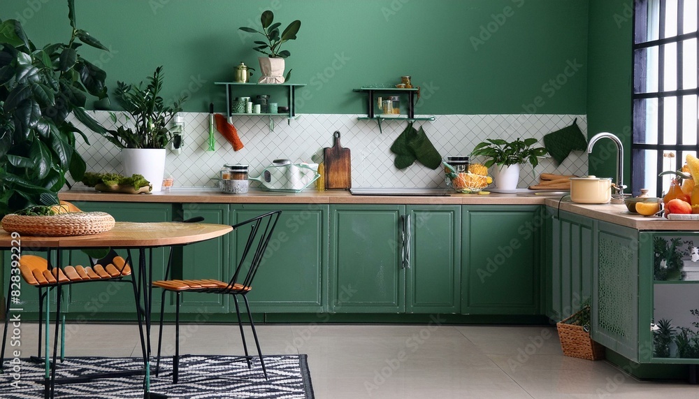 Eco-Chic: Minimalist Green Kitchen for a Modern Home Eco-Chic: Minimalist Green Kitchen for a Modern Home