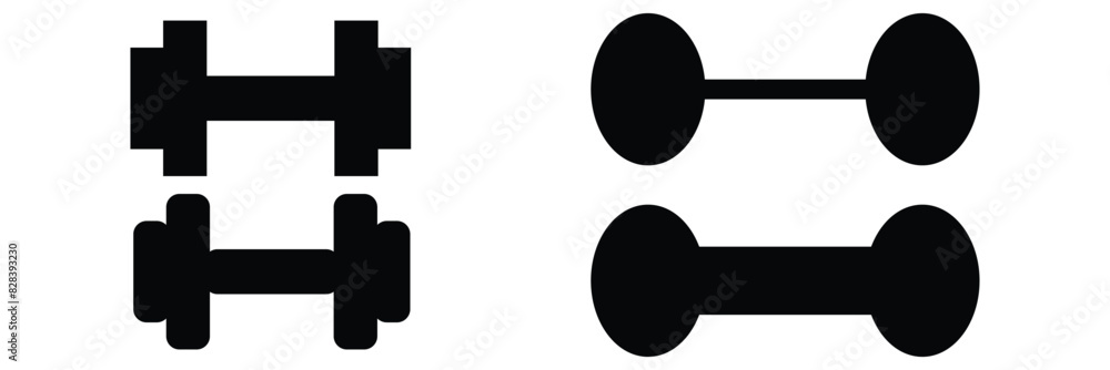Editable dumbbell vector icon. Part of a big icon set family. Perfect for web and app interfaces, presentations, infographics, Dumbbell icon set. Editable dumbbell vector icon. Part of a big icon set family. Perfect for web and app interfaces, presentations, infographics, Dumbbell icon set.