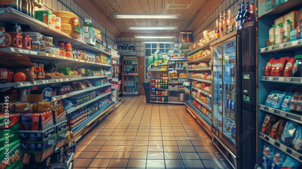 Pasillo de un supermercado Pasillo de un supermercado