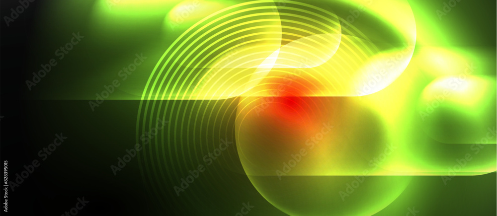 Obraz premium Neon magic light design. Vector Illustration For Wallpaper, Banner, Background, Card, Book Illustration, landing page