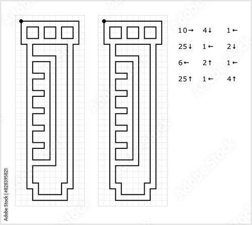 Test Tube Graphic Dictation Drawing Icon M_2203001