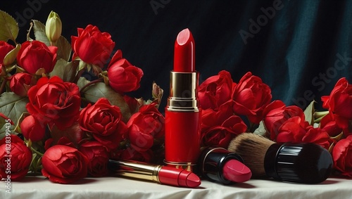 Red lipstick