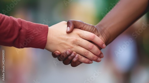 Hands Holding in Warm Light, Symbolizing Connection and Support © JR-50