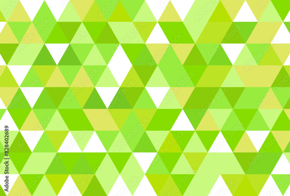 背景イラスト_三角形モザイク_緑 背景イラスト_三角形モザイク_緑