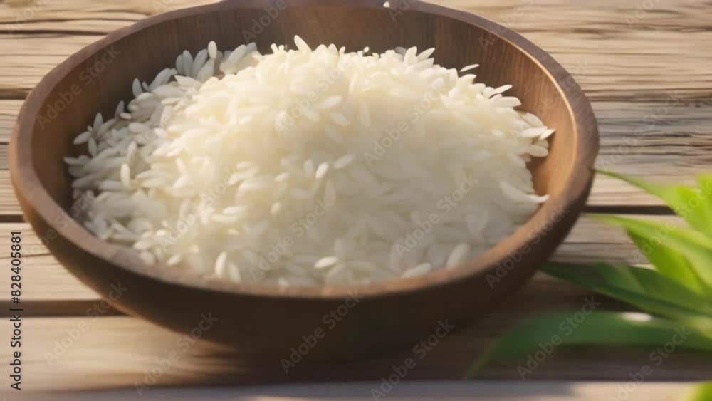 bowl of raw rice bowl of raw rice