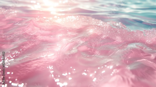 Pink sea water background