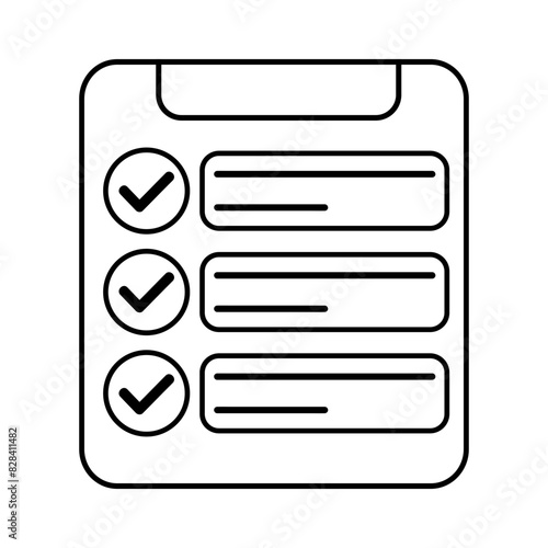 List Icon, Simple Icon Vector Design, best used for presentation, application, web and banner