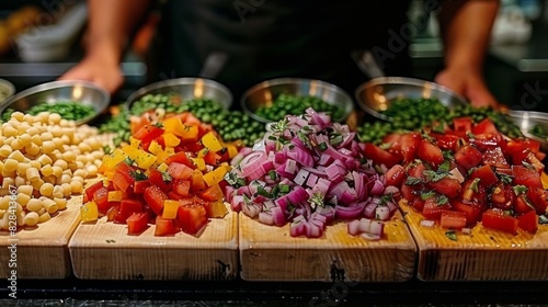 Assorted Fruits and Vegetables on a Countertop photo