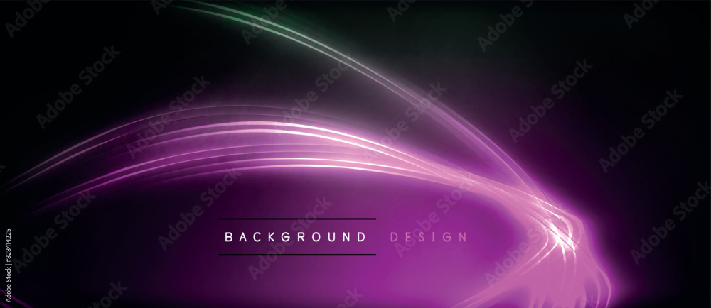 Neon glowing circle rays, light round lines in the dark, planet style neon wave lines. Energetic electric concept design for wallpaper, banner, background Neon glowing circle rays, light round lines in the dark, planet style neon wave lines. Energetic electric concept design for wallpaper, banner, background
