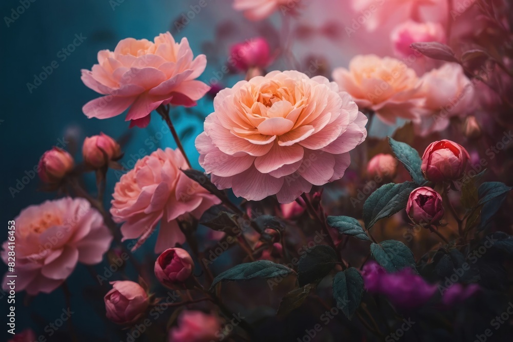 custom made wallpaper toronto digitalColorful flowers in the field