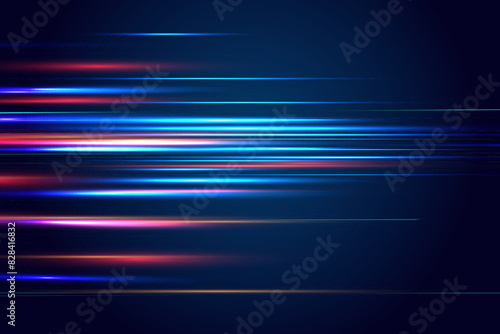 High speed movement design. Hi-tech. Abstract technology background. Vector illustration.