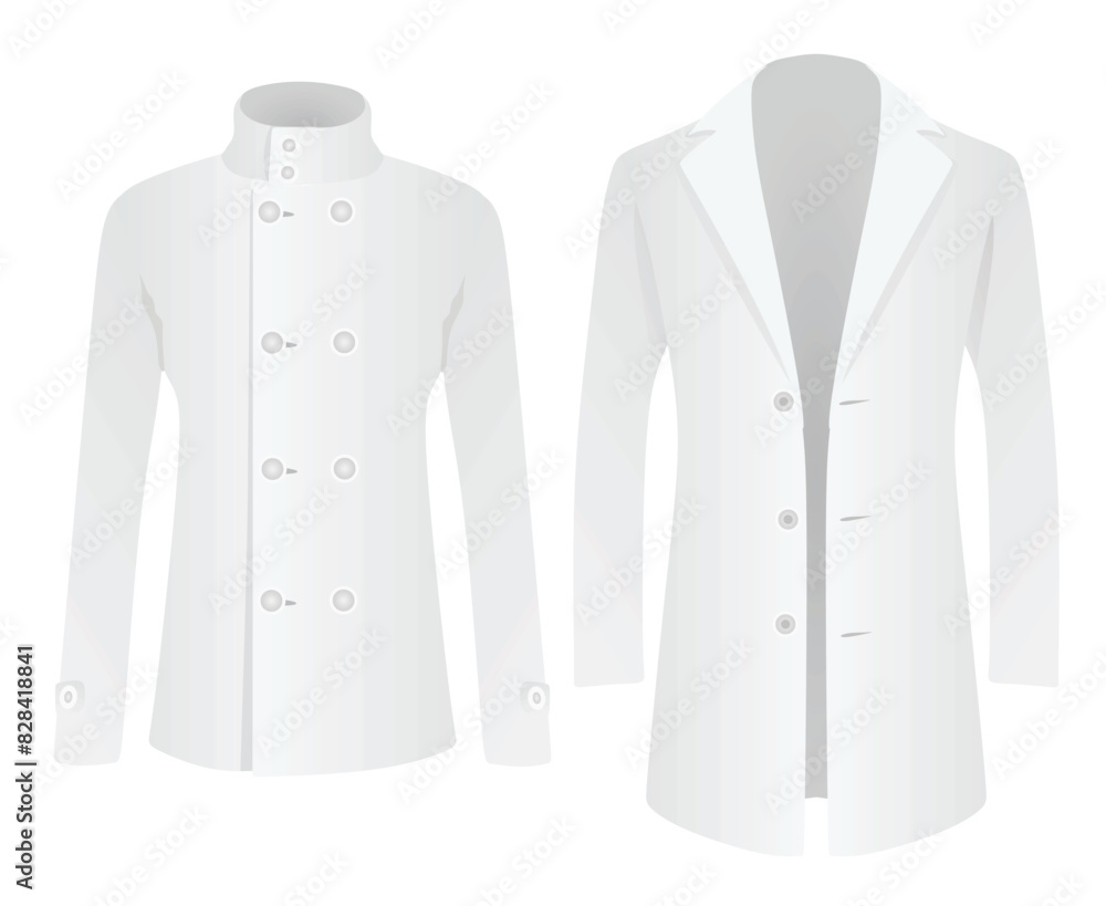 Men elegant coat, vector illustration Men elegant coat, vector illustration