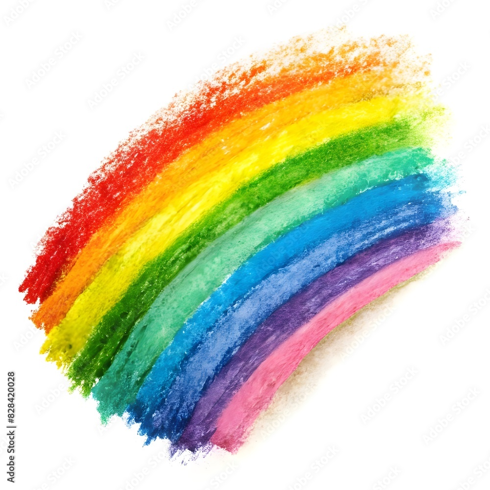 Obraz premium photo grunge hand drawn colorful scribble wax past