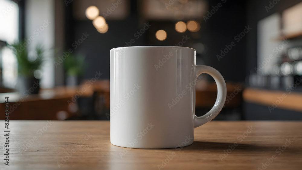 Fototapeta premium white ceramic coffee mug mock up