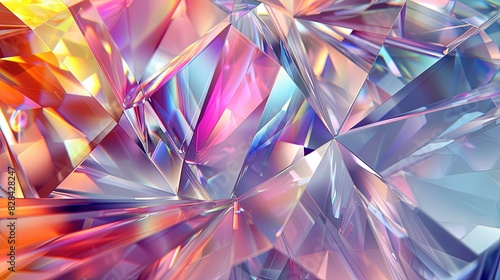 Vibrant Crytal of Colors Wallpaper