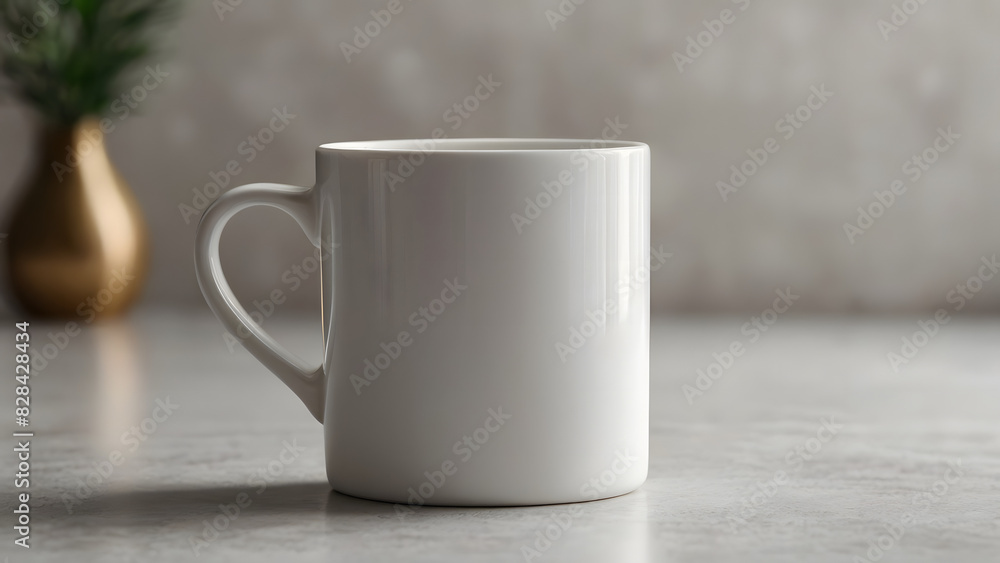 white ceramic coffee mug mock up