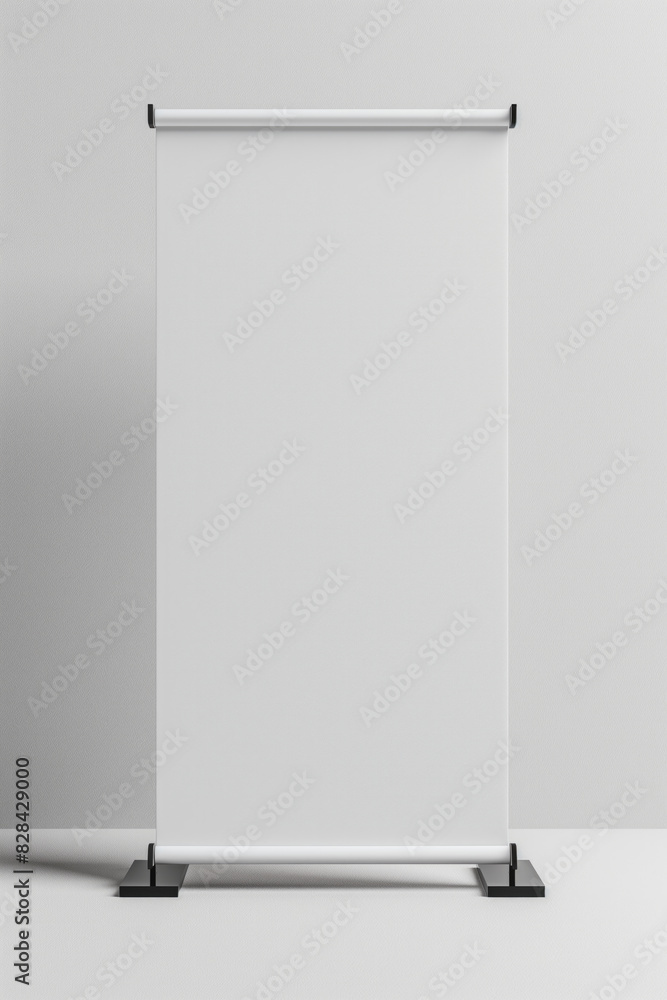 rollup advertising banner on grey background rollup advertising banner on grey background
