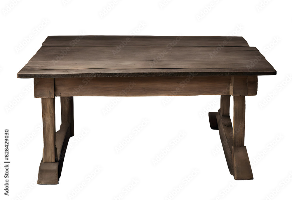 Old Wooden Table Isolated on Transparent or White Background (PNG)
Old Wooden Table Isolated on Transparent or White Background (PNG)