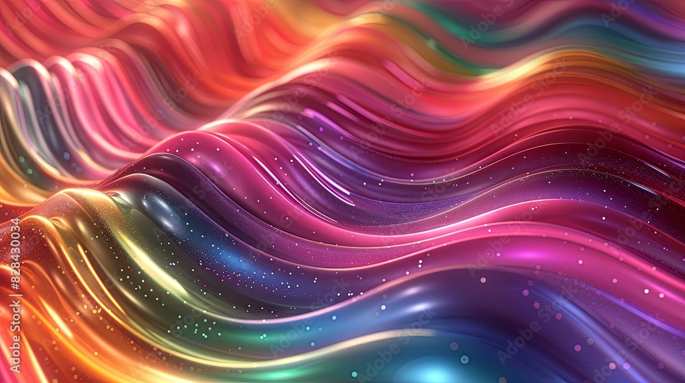 Vibrant Abstract Color Waves Vibrant Abstract Color Waves