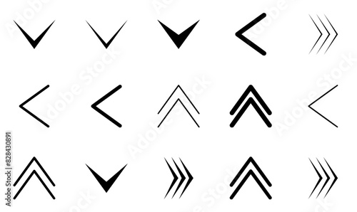 Set Of Linear Arrow Collection Icons Web Header Banner Design Containing Arrow,Cursor,Pointer Vector Icons Illustration Collection